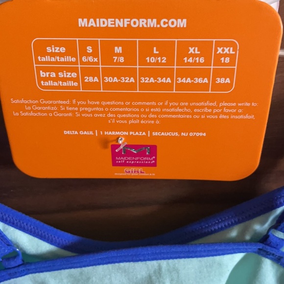 Maidenform self expression Girl bra Sz. Medium - Picture 2 of 4